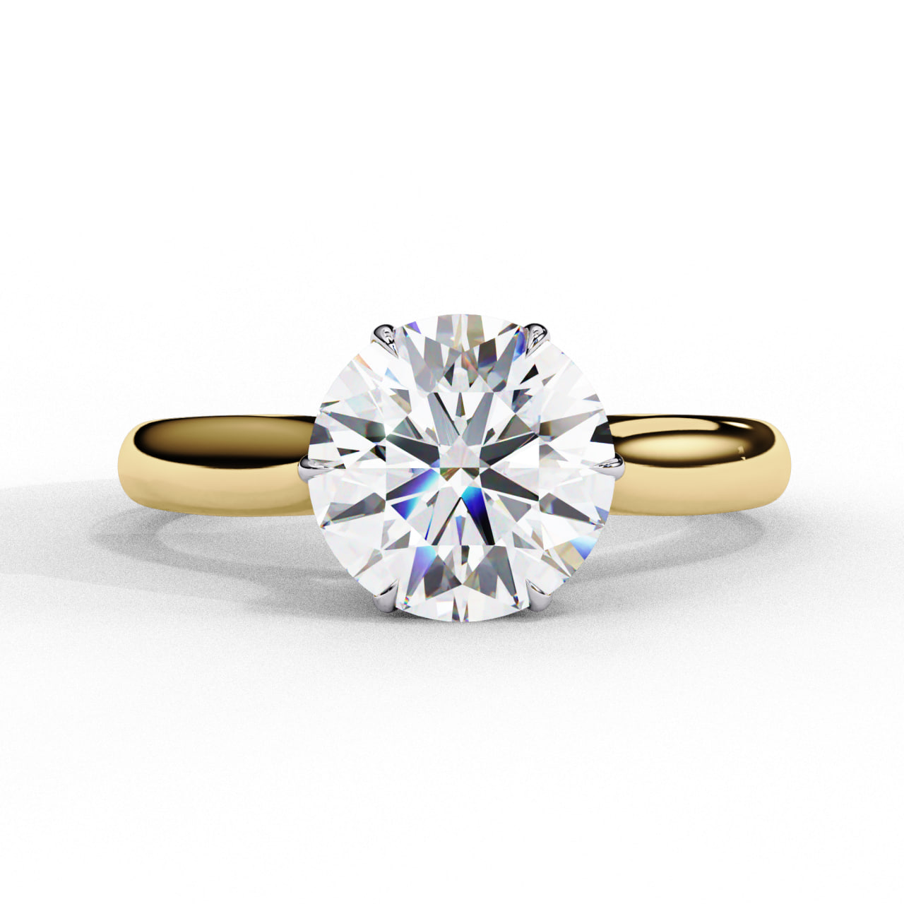 Round Brilliant Cut Solitaire Engagement Ring 031