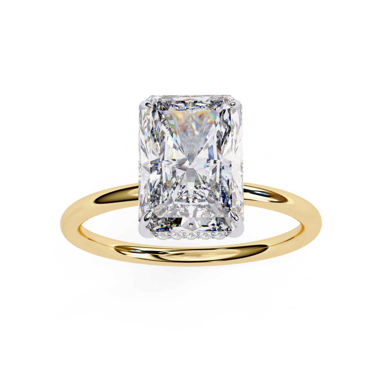 Radiant Classic Solitaire Ring